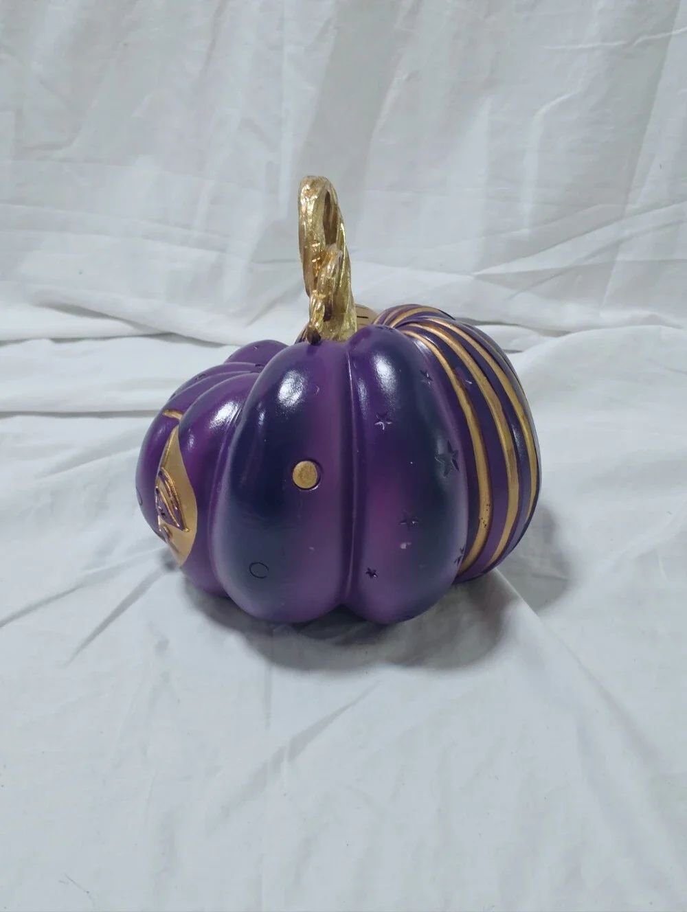 Celestial Moon Ceramic Halloween Pumpkin